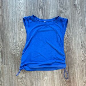 Free People Tempo Sport Mode Muscle Tee ultra indigo / blue in small